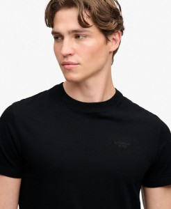 superdry Koszulka Essential Stacked Logo z organicznej bawełny