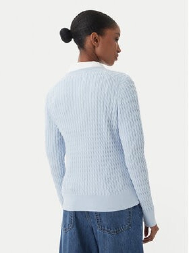 Tommy Hilfiger Sweter WW0WW44987 Niebieski jasny Regular Fit