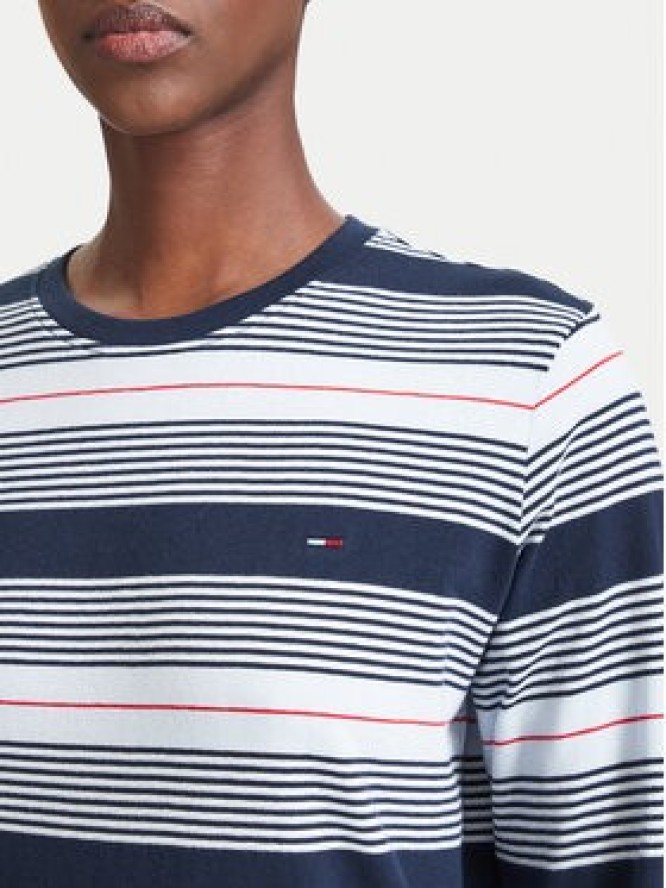 Tommy Jeans Bluzka Reg Ess Jersey DW0DW23562 Granatowy Regular Fit