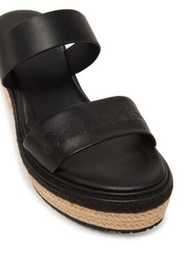 Calvin Klein Espadryle Wedge Sandal 50 - He HW0HW02375 Czarny