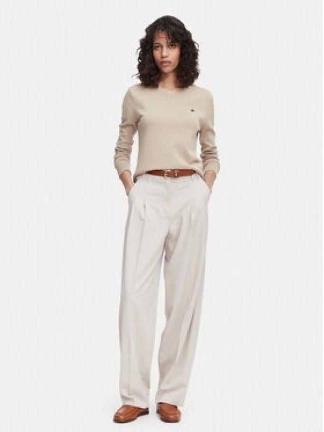 Beverly Hills Polo Club Sweter P-SS26W-M536563 Beżowy Regular Fit
