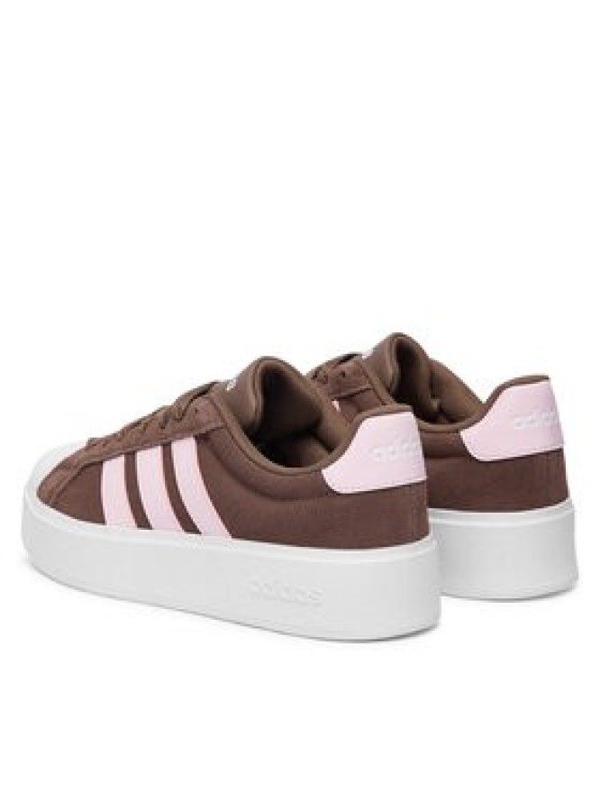 adidas Sneakersy Streettalk Bold Shoes KJ9946 Brązowy