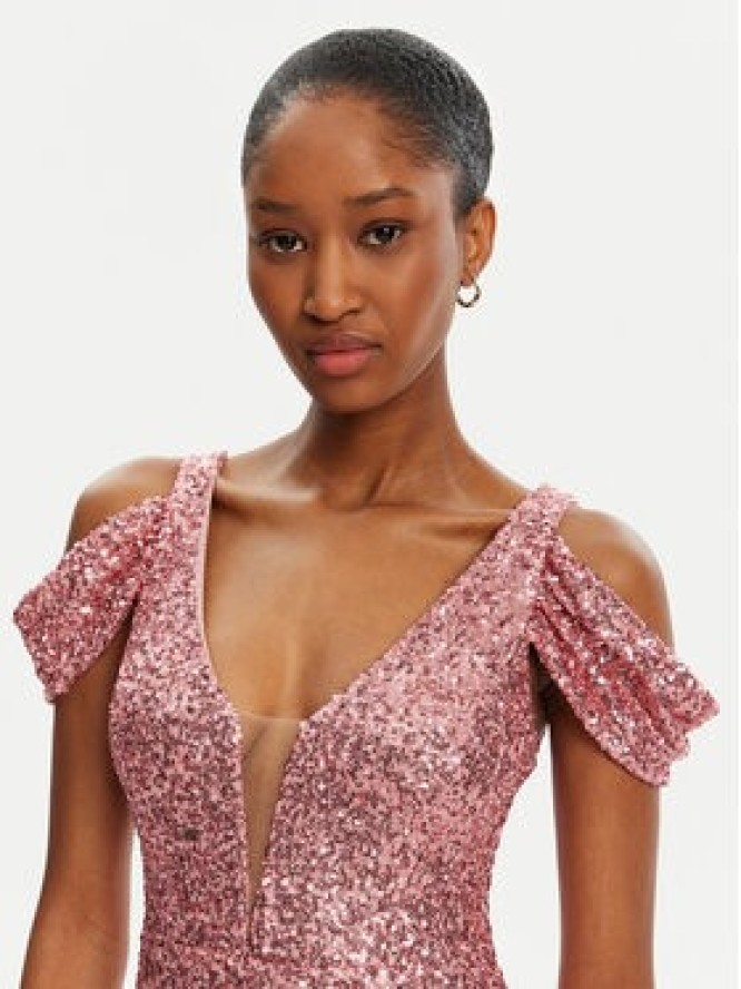 Rinascimento Sukienka wieczorowa CFC0122589003 Różowy Regular Fit