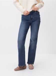 Jeansy flare - niebieski