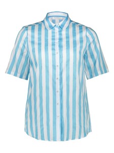 Eterna Koszula - Regular fit - w kolorze turkusowo-białym rozmiar: 36