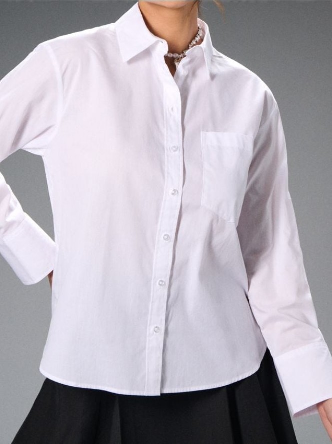 Koszula z długim rękawem - biały