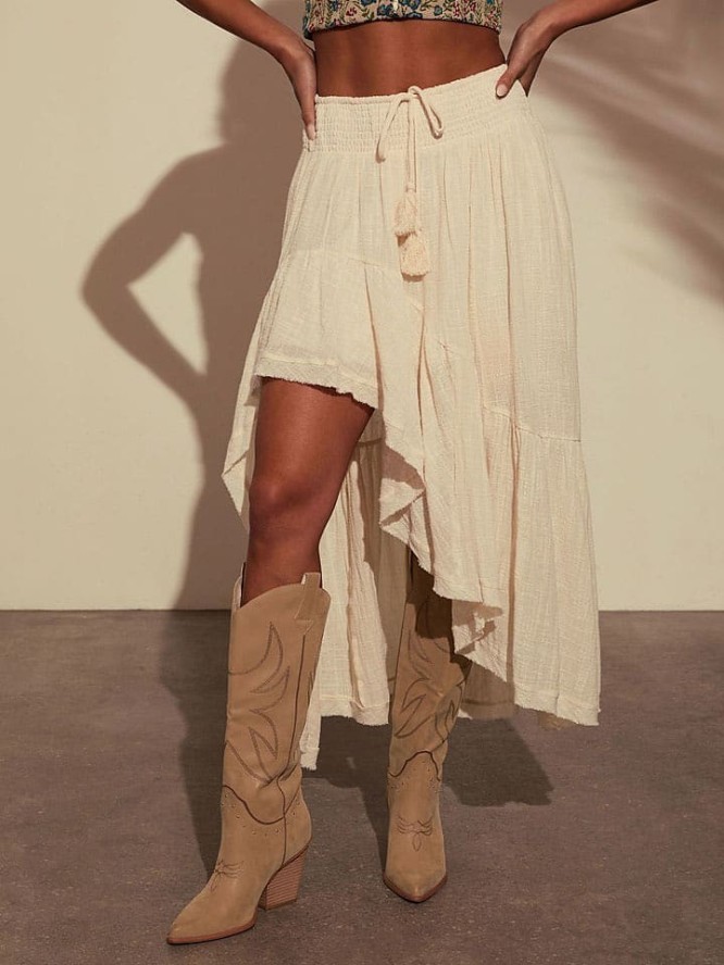 Milan Kiss Spódnica w kolorze kremowym rozmiar: L