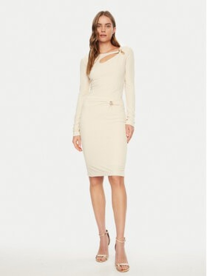 Guess Spódnica midi W5RD53 KAQL2 Beżowy Regular Fit