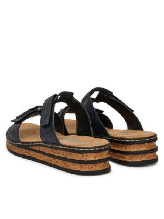 Rieker Klapki CEO-62936-14 Granatowy