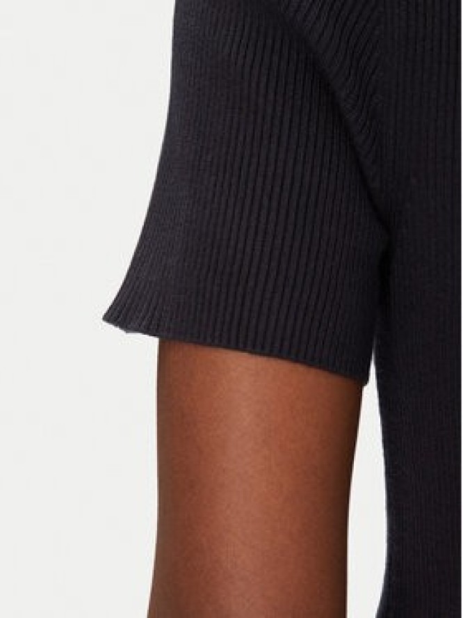 Morgan Sukienka dzianinowa 241-RMSISSI Granatowy Slim Fit