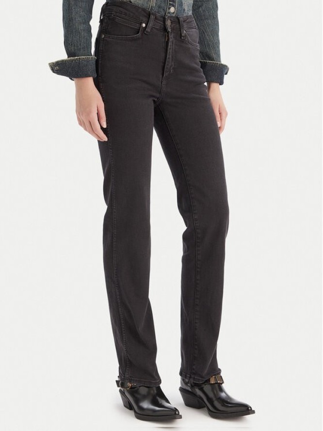 Wrangler Jeansy 112371749 Czarny Straight Fit