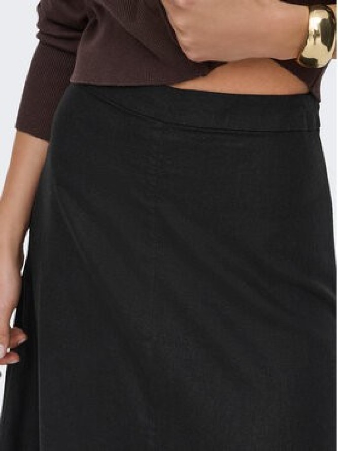 ONLY Spódnica midi Goa 15363690 Czarny Regular Fit