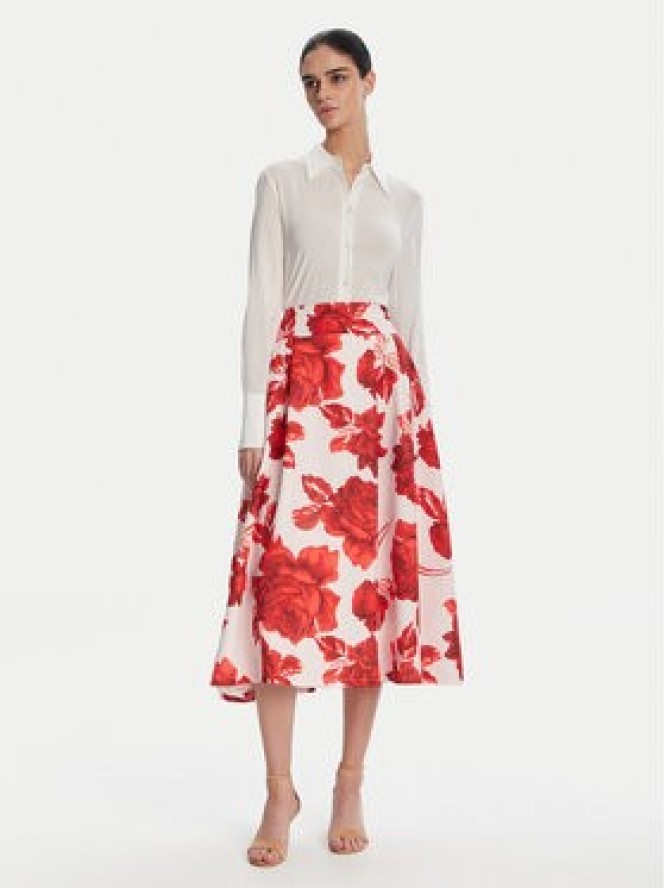 Artigli Spódnica midi ACGO002398 325 Czerwony Regular Fit