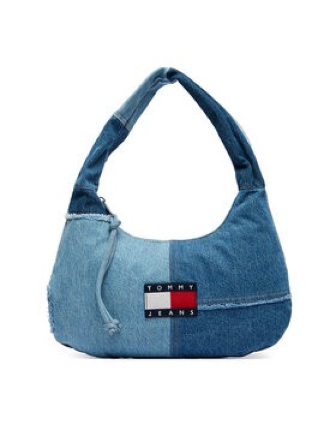 Tommy Jeans Torebka Tjw Denim Patchwork Shoulder Bag AW0AW18471 Niebieski