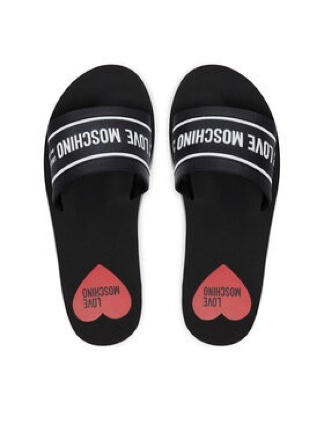LOVE MOSCHINO Klapki JA28334G0MIX6000 Czarny