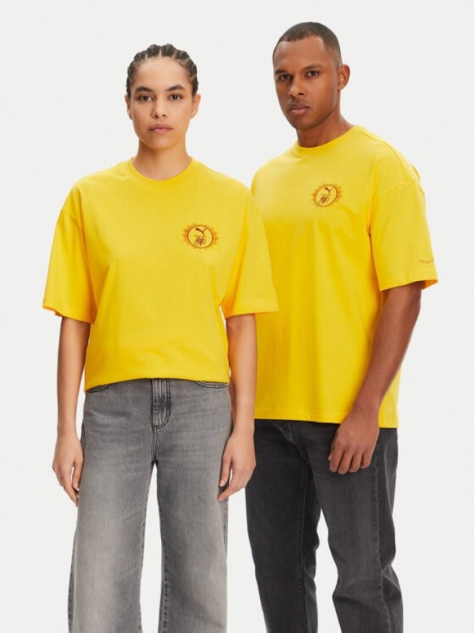 Puma T-Shirt Unisex Harry Potter 630092 Żółty Oversize
