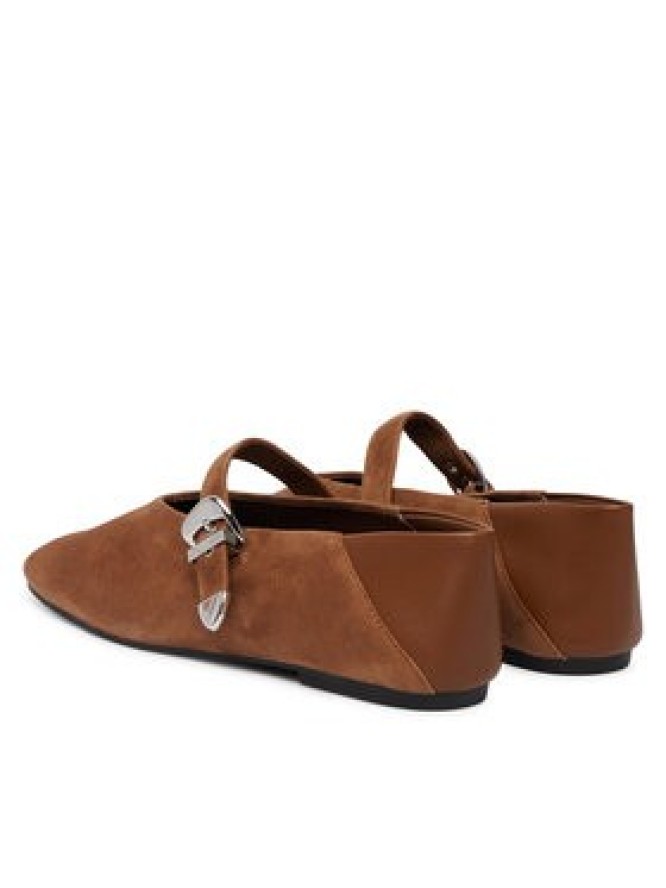 Tommy Jeans Baleriny Tjw Ballerina Suede EN0EN03067 Brązowy