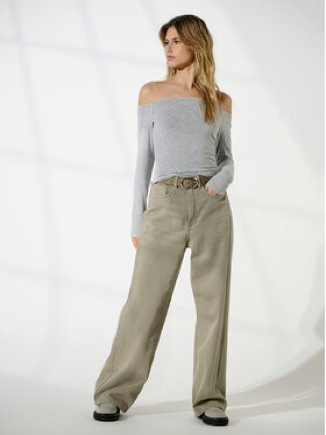 ONLY Bluzka Glamour 15339763 Szary Slim Fit