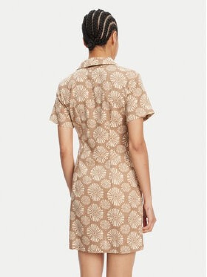 Roxy Sukienka koszulowa Happy Shiny Girls ERJWD03881 Brązowy Regular Fit