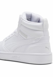 Młodzieżowe sneakersy Rebound V6 Mid PUMA White Cool Light Gray