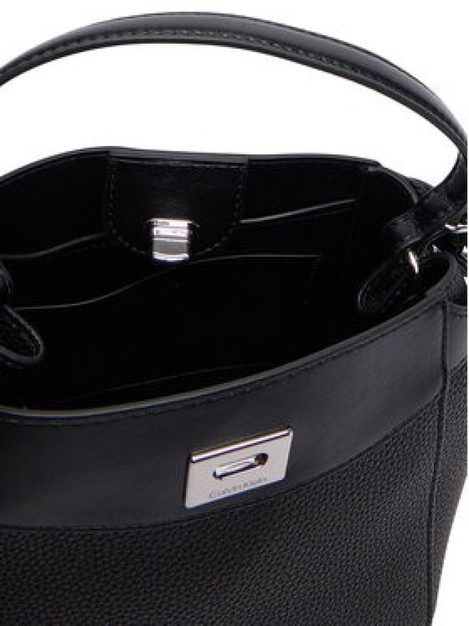Calvin Klein Torebka Mix Media Crossbody LV04F3885G Czarny