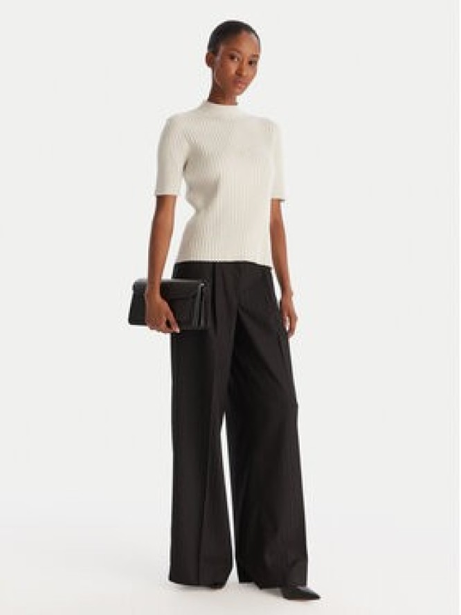 ACCESS FASHION Sweter 54-8046 Beżowy Slim Fit