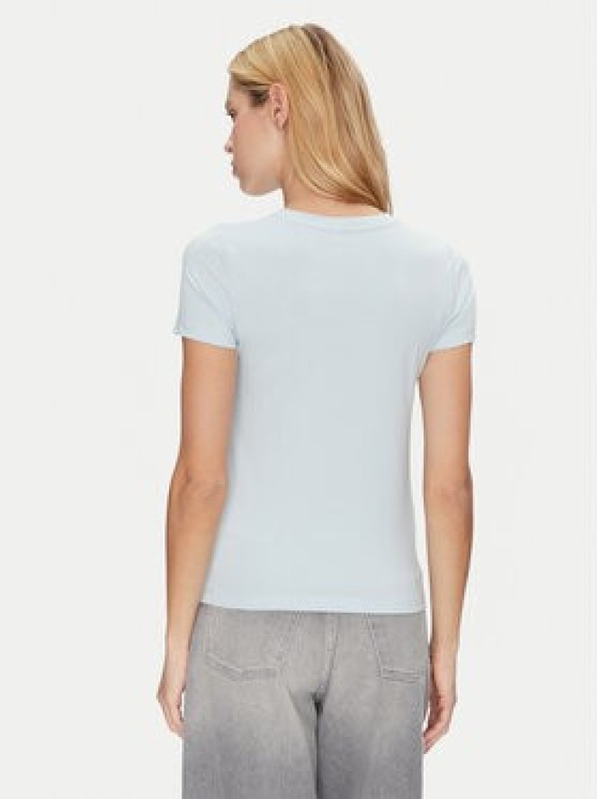 Guess Jeans T-Shirt W4YI03 J1314 Błękitny Slim Fit