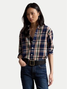 Polo Ralph Lauren Koszula 211971515502 Granatowy Relaxed Fit