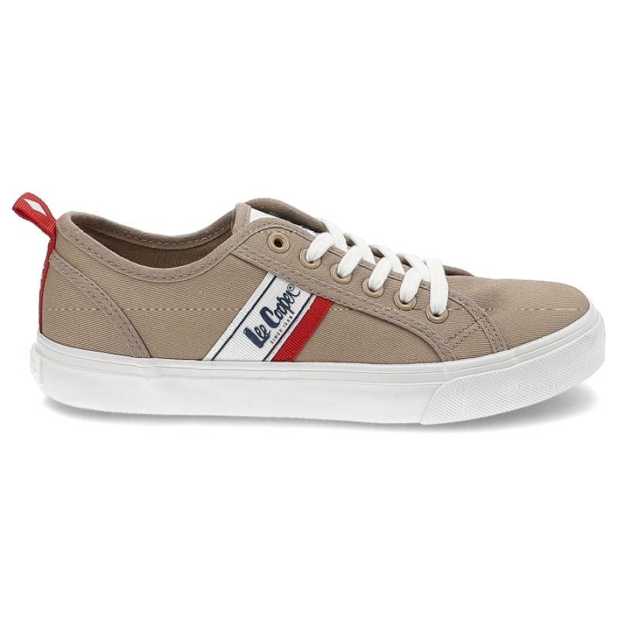 Trampki damskie Lee Cooper, tekstylna cholewka o lekkiej i trwałej konstrukcji klasyczne sznurowanie gumowa podeszwa, różowe, LCW-22-31-0831L