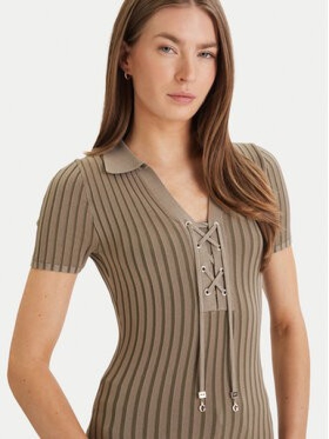 Guess Sweter W6GR09 Z0590 Zielony Regular Fit