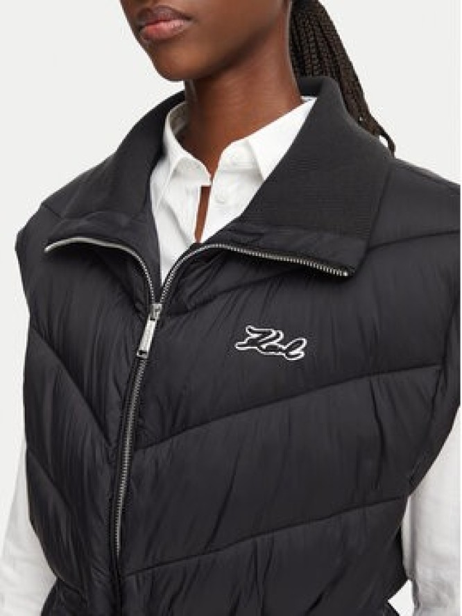 KARL LAGERFELD Bezrękawnik B3W15033 Czarny Regular Fit