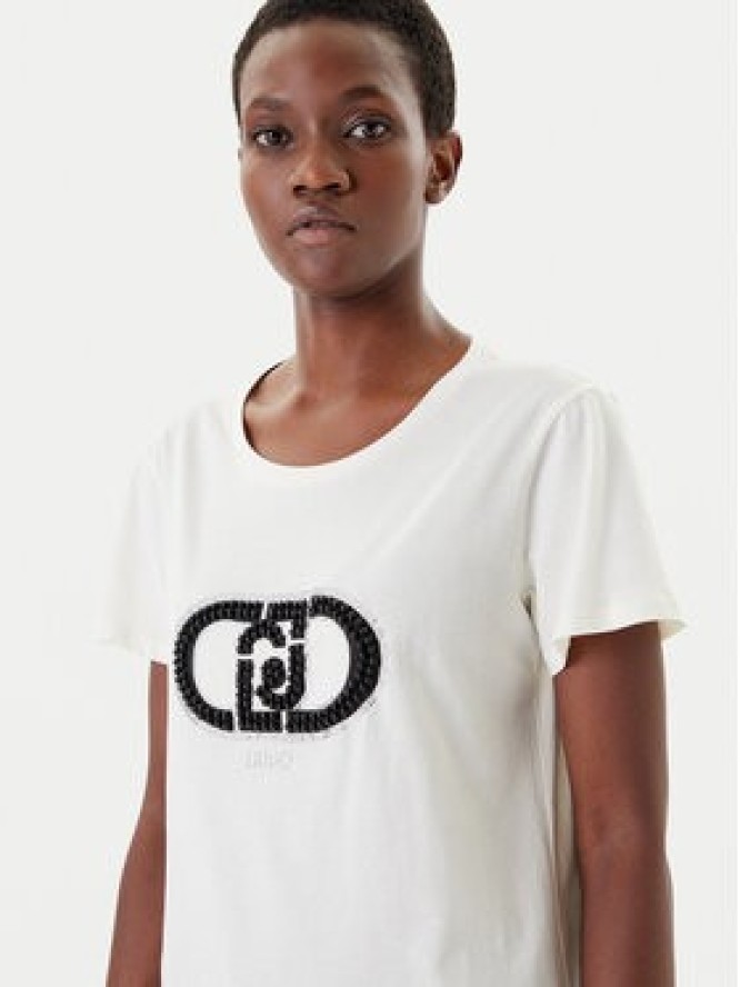 Liu Jo Sport T-Shirt TF5280 JS923 Écru Regular Fit