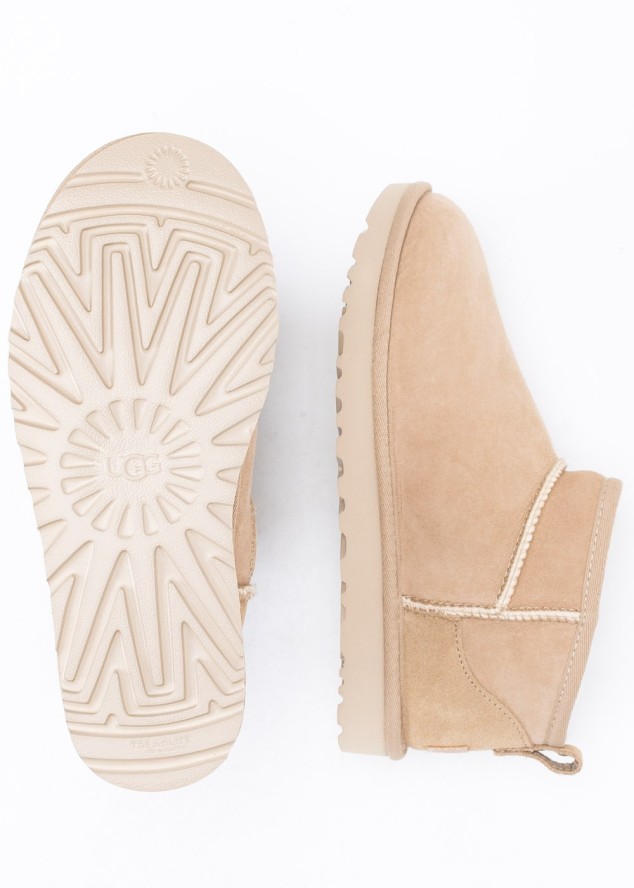 UGG W CLASSIC ULTRA MINI Buty zimowe damskie beżowe