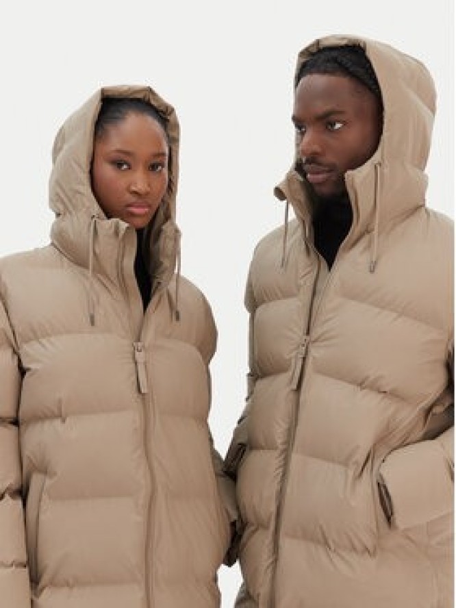 Rains Kurtka zimowa Unisex 15130 Beżowy Regular Fit
