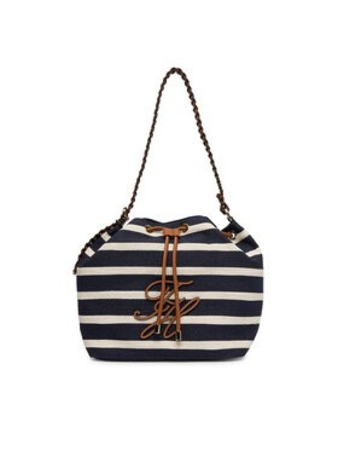 Tommy Hilfiger Torebka Th Elev Summer Bucket Stripe AW0AW18401 Granatowy