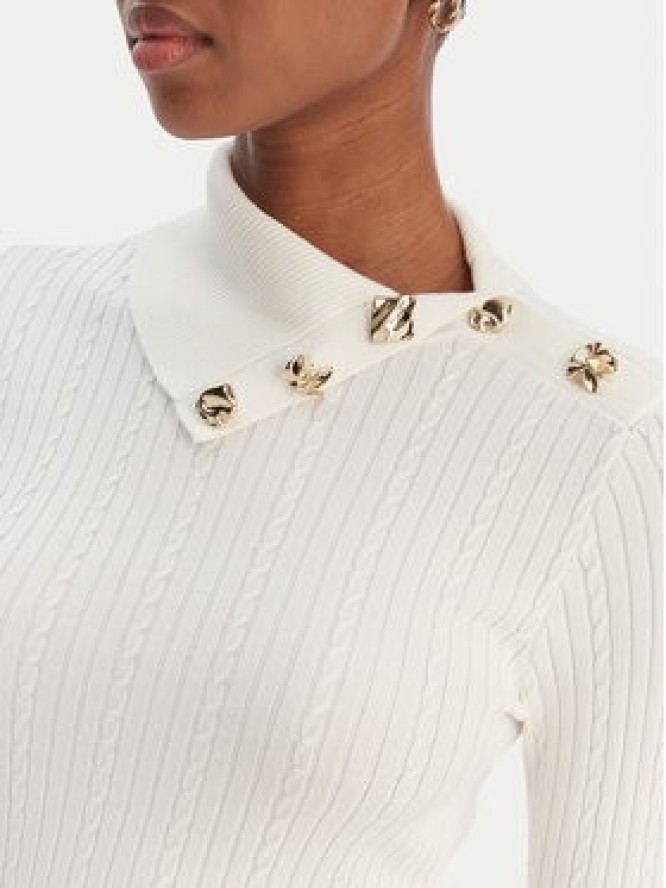 Guess Sweter W6RR07 Z2YK2 Écru Regular Fit