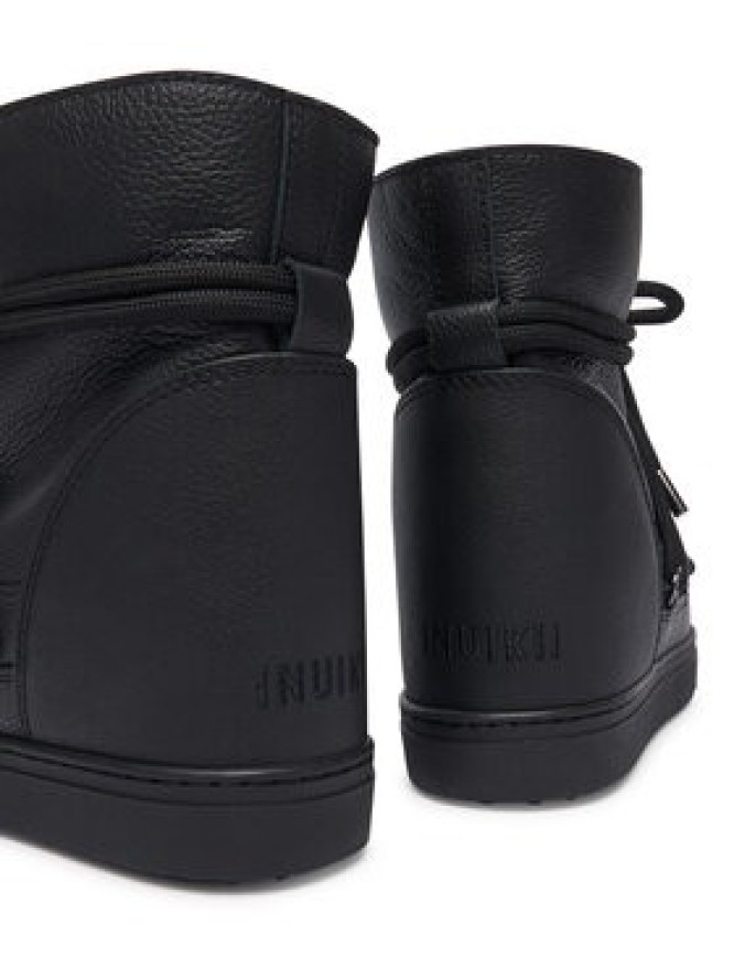 Inuikii Śniegowce Full Leather Wedge 1001.004.0092 Czarny
