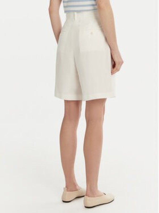 Weekend Max Mara Bermudy Ecuba 2515141032 Biały Regular Fit