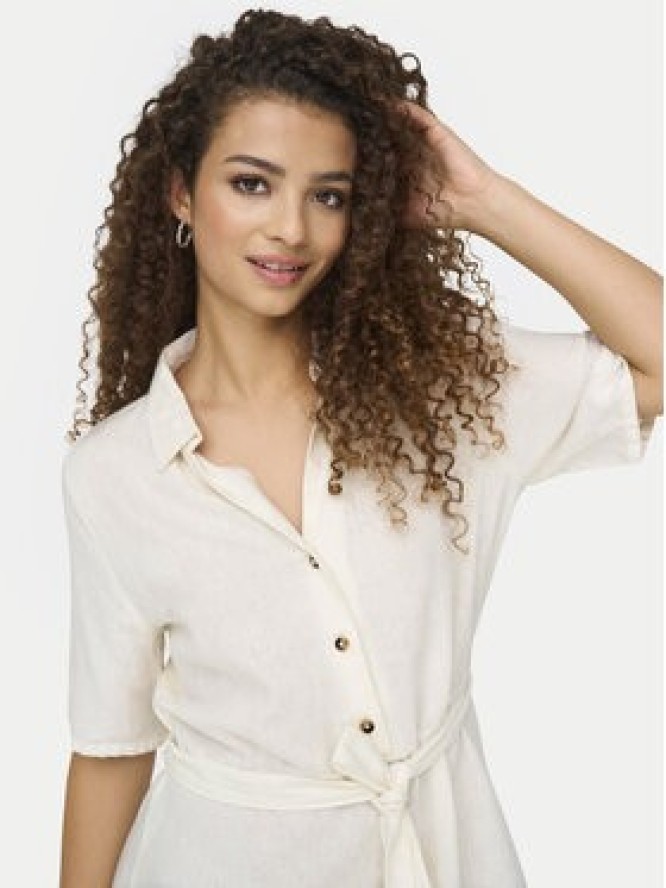 JDY Sukienka letnia Say 15338771 Biały Regular Fit