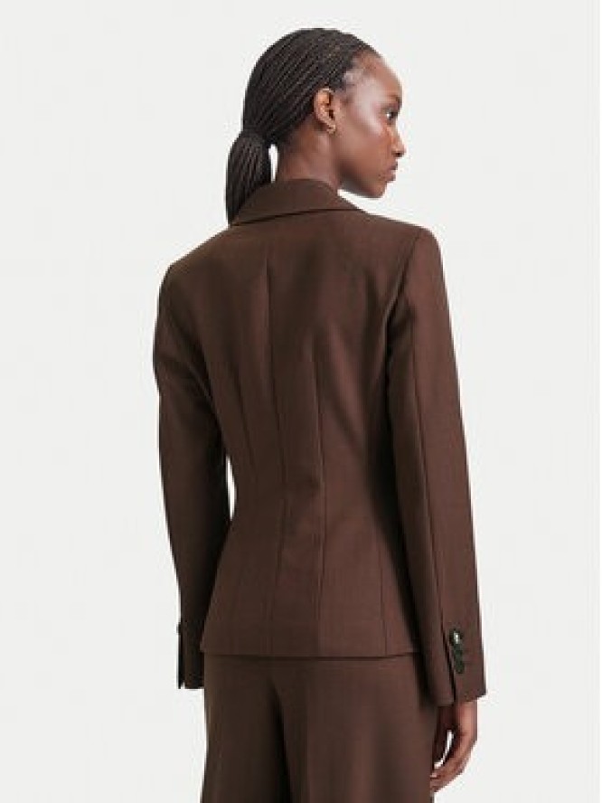 Marella Marynarka Fumana 2623046032 Brązowy ciemny Slim Fit