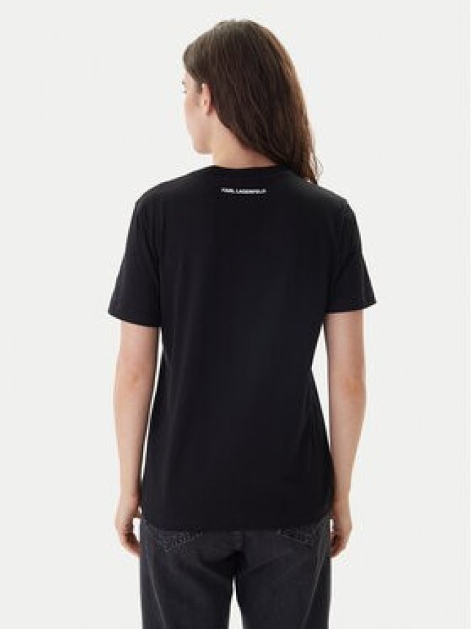 KARL LAGERFELD T-Shirt B1W17091 Czarny Regular Fit