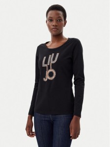 Liu Jo Sport Bluzka TF4206 JS088 Czarny Regular Fit