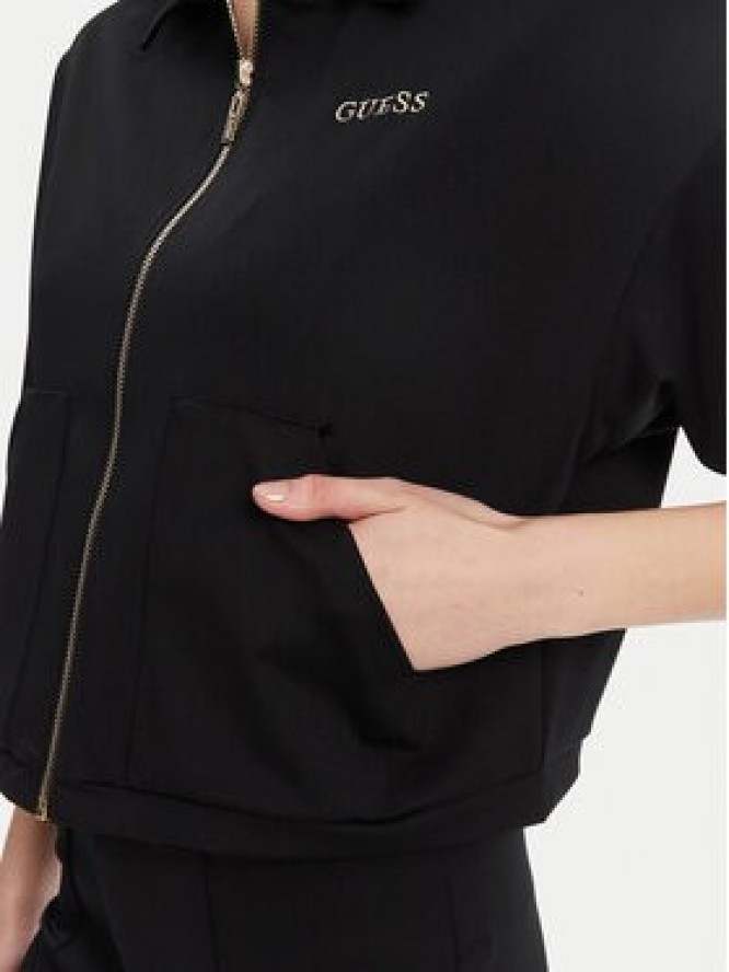 Guess Bluza V5YL08 KCX42 Czarny Regular Fit