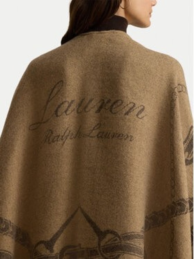 LAUREN RALPH LAUREN Ponczo 454P23618004 Brązowy jasny