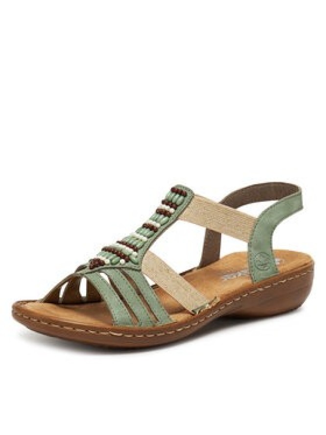 Rieker Sandały 60851-52 Zielony