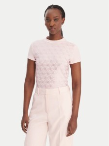 Guess T-Shirt W4BI26 J1314 Różowy Regular Fit