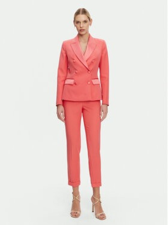 Artigli Spodnie materiałowe ACPA000837 Koralowy Regular Fit