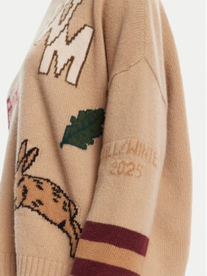 Weekend Max Mara Sweter Pavidi 2525366262 Beżowy Oversize