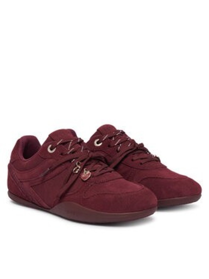 Guess Sneakersy FLFBE2 SUE12 Bordowy