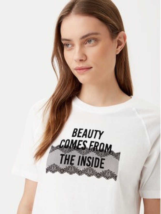 JDY T-Shirt Nina 15342612 Biały Loose Fit